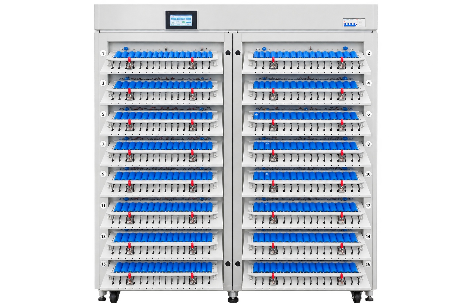 5V6AC512 cell aging machine for pouch battery cell